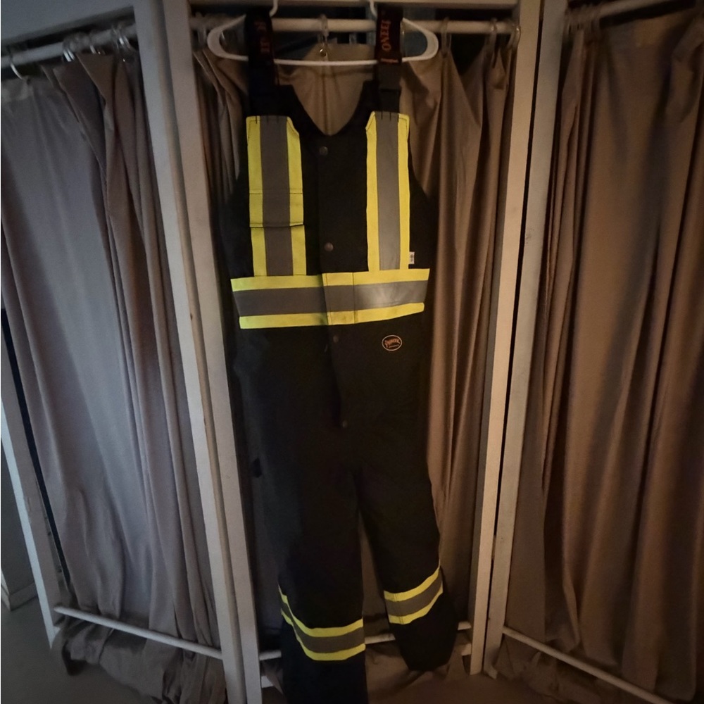 PIONEER Black and Yellow Reflective Overalls